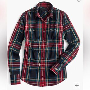 J. Crew Perfect Fit shirt in Stewart Plaid lk New 10T